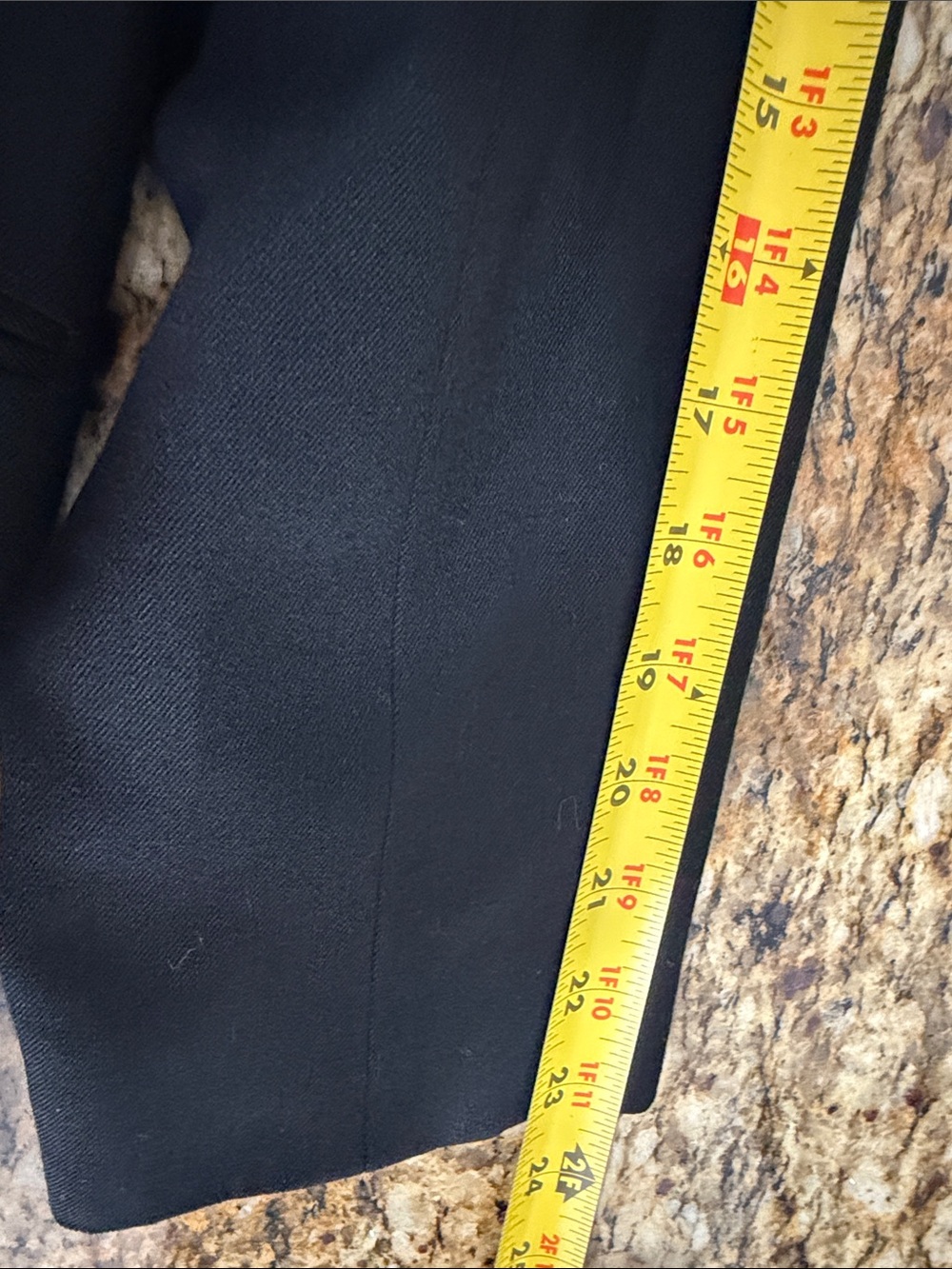 Vintage Austin Reed Black Wool Blazer Gold Button Double Breasted Jacket Size 8 - Picture 10 of 12